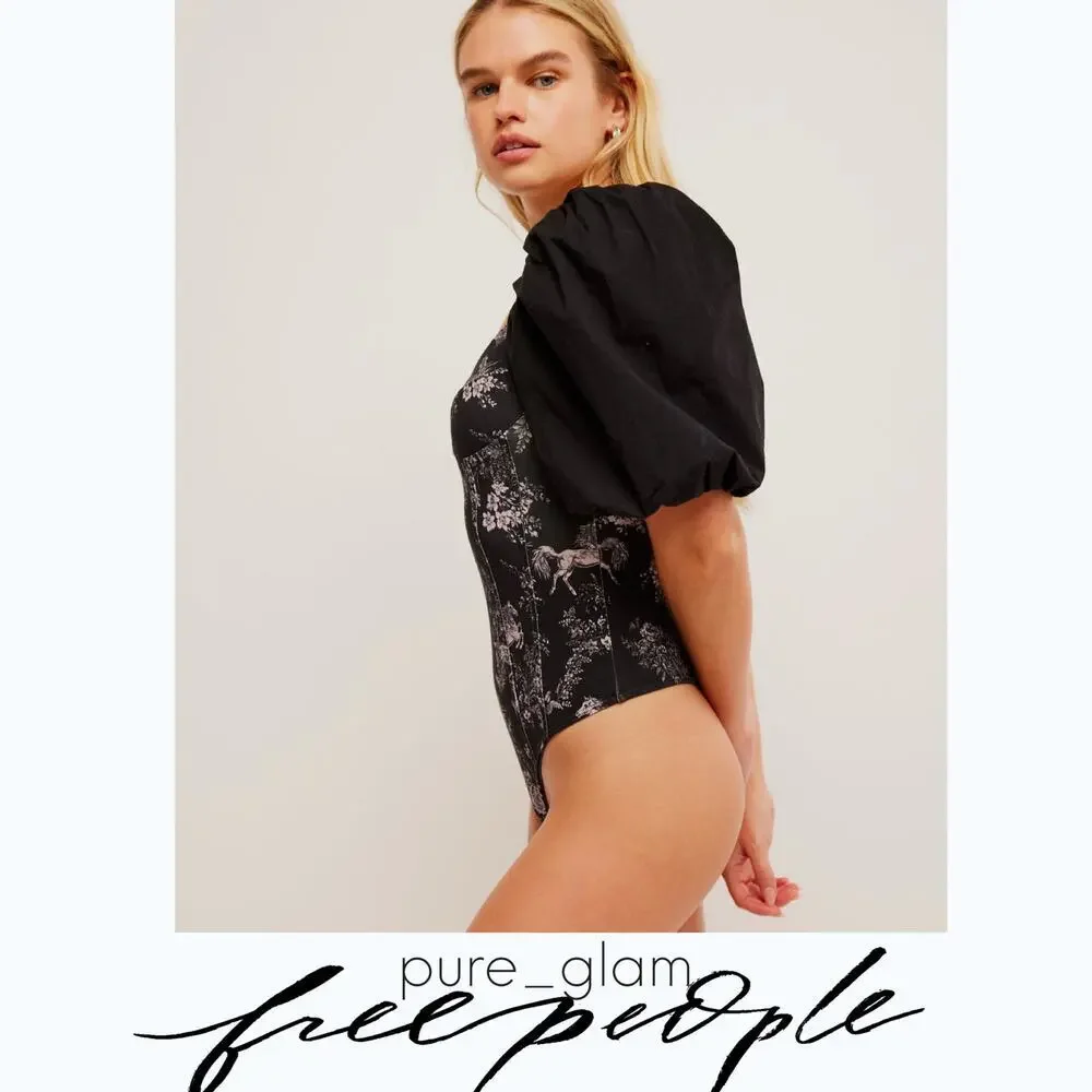 Free People floral bodysuit